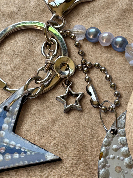 Chaveiro Lua & Estrela – Artesanal e Exclusivo