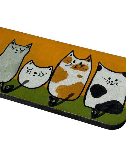 Porta-Chaves Decorativo Gatinhos