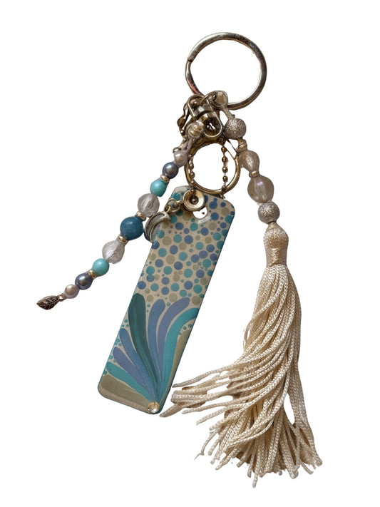 Chaveiro Mandala Azul – Lua e Serenidade