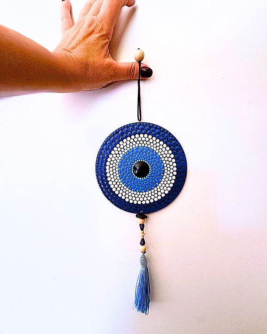 Amuleto Decorativo Olho Grego Pintado à Mão