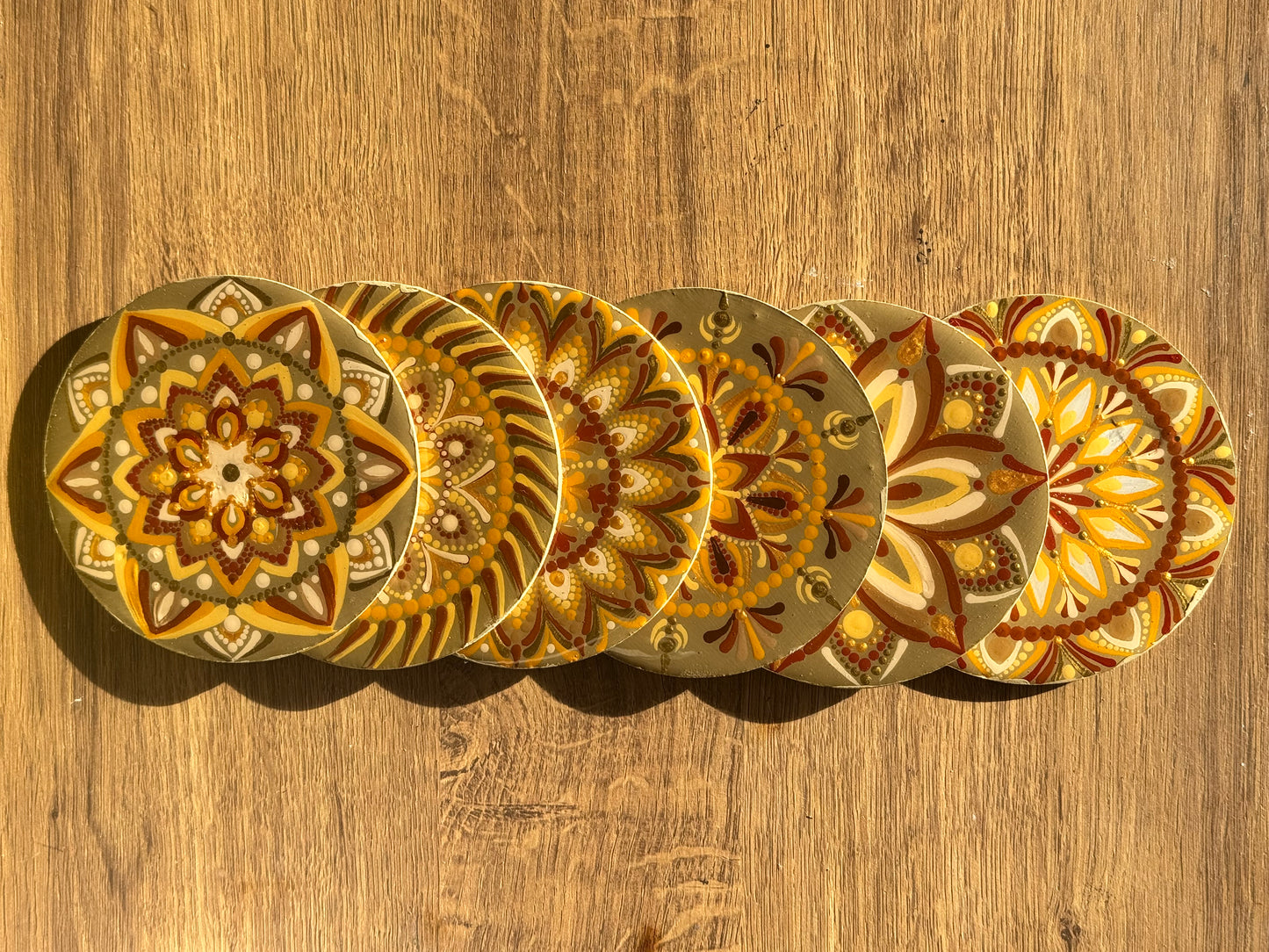 Conjunto Porta-Copos Mandala – Luz do Sertão